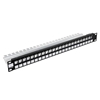Picture of Modular patch panel 24-Port 19" 1U Black