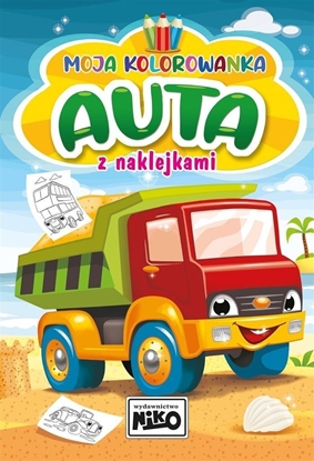 Изображение Moja kolorowanka z naklejkami Auta