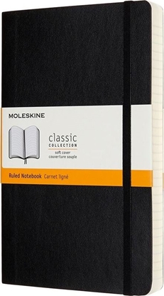 Attēls no Moleskine Notes Classic 13x21 linie czarny