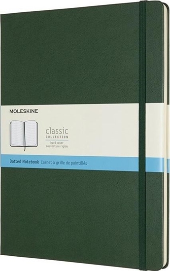 Изображение Moleskine Notes Classic XL 19x25 tw. kropki myrtle zielony