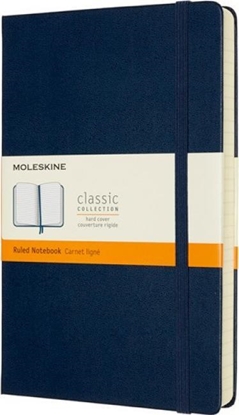 Изображение Moleskine Notes MOLESKINE Classic L (13x21 cm) w linie, twarda oprawa, sapphire blue, 400 stron, niebieski