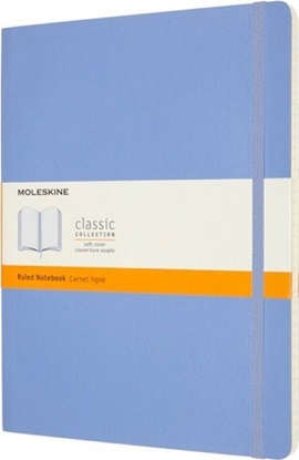 Picture of Moleskine Notes MOLESKINE Classic XL (19x25 cm) w linie, mikka oprawa, hydrangea blue, 192 strony, niebieski
