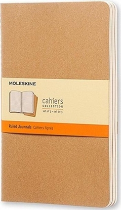 Изображение Moleskine Zestaw 3 zeszytów L 13x21cm 80K linia piaskowy