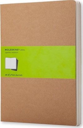 Attēls no Moleskine Zestaw 3 zeszytów MOLESKINE Cahier Journals XL (19x51cm), gadki, 120 stron, piaskowy