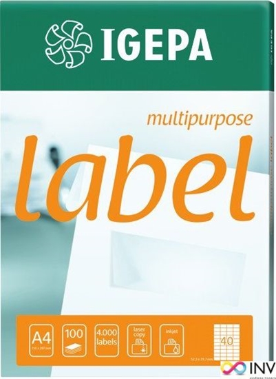 Picture of Mondi ETYKIETY A4 IGEPA 64.6 X 33.8 MM BIAE (100)