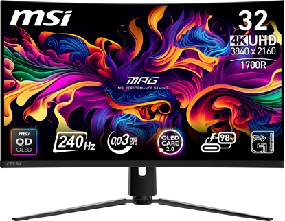 Attēls no Monitor MSI MPG 321CURXDE QD-OLED
