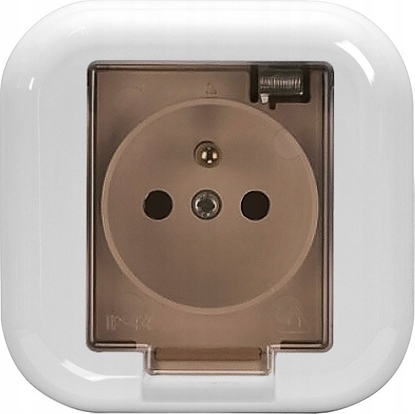 Attēls no Montis Gniazdo wtyczkowe pojedyncze z klapk dymn PT-16FHL MONTIS EXTENSA MT056ZKD