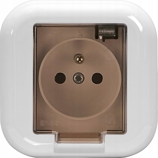 Picture of Montis Gniazdo wtyczkowe pojedyncze z klapk dymn PT-16FHL MONTIS EXTENSA MT056ZKD