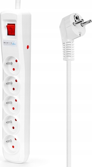 Picture of Montis Listwa zasilajca przeciwprzepiciowa 1,5m MONTIS MT145-1,5 biaa