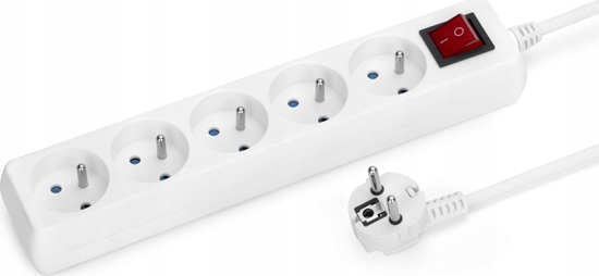 Picture of Montis Przeduacz sieciowy 5 gn. 5m z prze. biay MT119-5 MONTIS