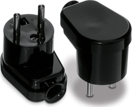 Picture of Montis Wtyczka ktowa rozbieralna WT-16 czarna Montis MT017-C Produkt POLSKI