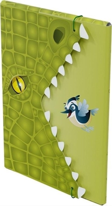 Attēls no Monumi Teczka A4 z gumk szczka - Krokodyl