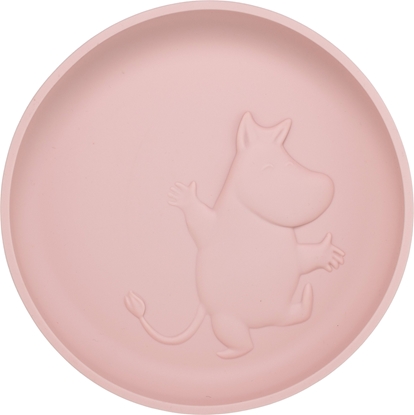 Изображение Moomin Silicone plate, rosehip pink