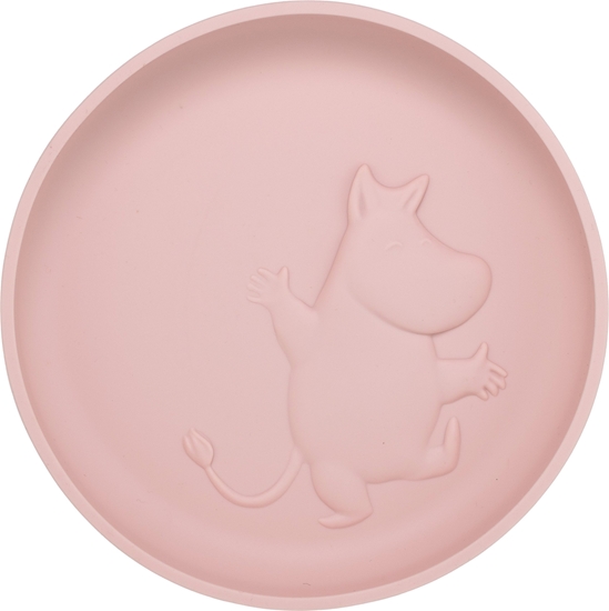 Изображение Moomin Silicone plate, rosehip pink
