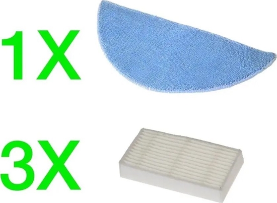 Picture of Mop Evolveo EVOLVEO RoboTrex H5, H6, písluenství (3 ks HEPA filtr + 1 ks XXL mop z mikrovlákna)