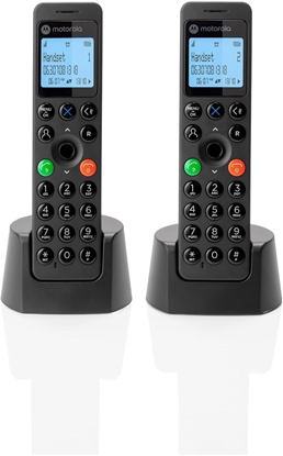 Attēls no MOTOROLA DOT202 DUO BLACK - TELEFON DECT