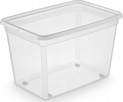 Attēls no Moxom Pojemnik do przechowywania MOXOM Basestore Box, na kókach, 60l, (580 x 390 x 350mm), transparentny