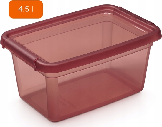 Изображение Moxom Pojemnik do przechowywania MOXOM BaseStore Color, 4,5l, rhubarb, transparentny róowy