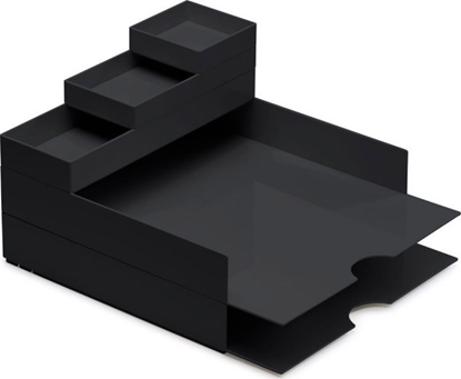 Изображение Moxom Zestaw pojemników MOXOM Modular Desk Set, 320x260x60mm, 5 szt., czarny