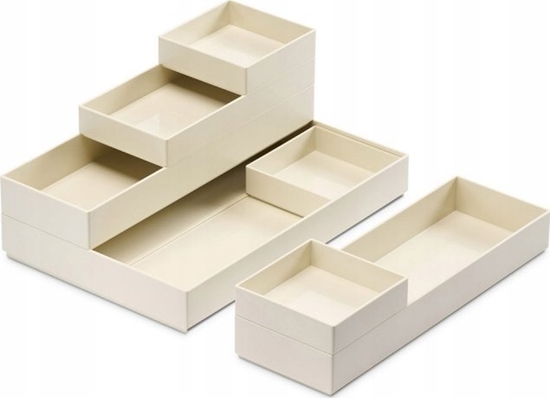 Изображение Moxom Zestaw pojemników MOXOM Modular Trays, 250x170x65mm, 7 szt., biay