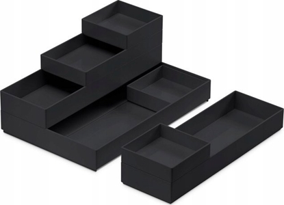 Изображение Moxom Zestaw pojemników MOXOM Modular Trays, 250x170x65mm, 7 szt., czarny