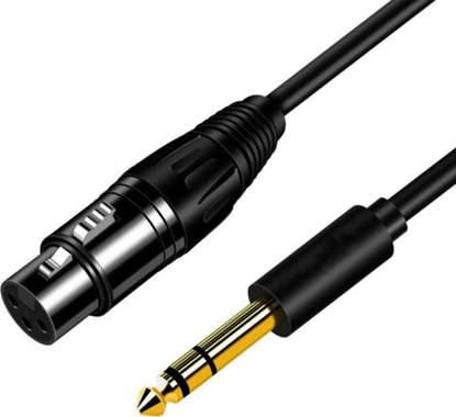 Picture of Mozos Kabel mikrofonowy XLR - Jack 6.35 3m MCABLE-XLR-FJ