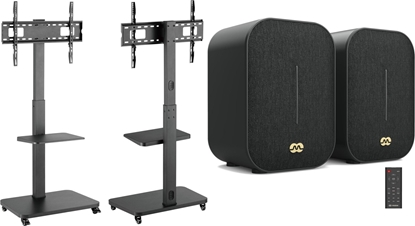 Picture of Mozos Mozos MSTV mobilny stojak tv stand do telewizora + Goniki komputerowe Agera