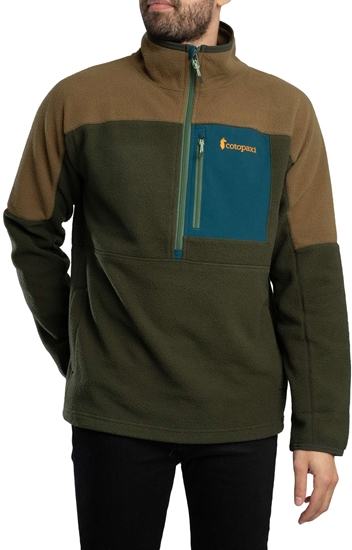 Picture of M'S Abrazo Fleece Half-Zip Jacket, Live Oak and Woods, XL