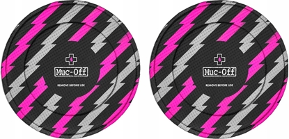 Изображение Muc-Off Disc Brake Covers, protective cap (black/pink)