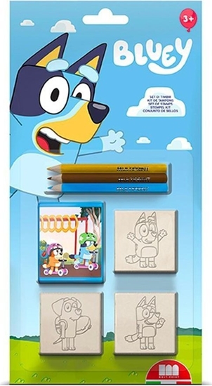 Изображение Multiprint MULTIPRINT BLUEY PIECZTKI BLISTER 3 SZT.