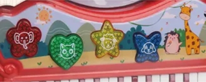 Attēls no Multistore Organki Pianino Dla Dzieci Efekty Dwikowe Ksztaty Keyboard Instrument