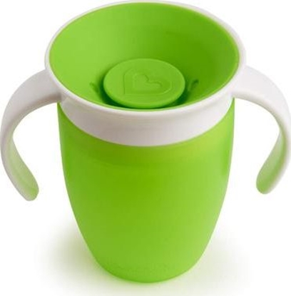 Attēls no Munchkin Kubek niekapek 360 treningowy z uchwytami 207ml zielony