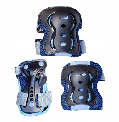 Picture of Muuwmi Elbow and knee protector set M size blue AU 554