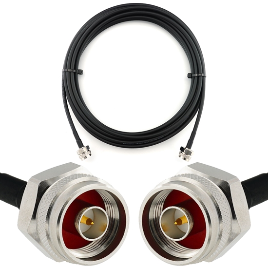 Изображение N Male to N Male Hex 12m Coaxial Cable — HF240 (LMR240 equivalent)