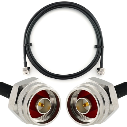 Изображение N Male to N Male Hex 2m Coaxial Cable — HF240 (LMR240 equivalent)