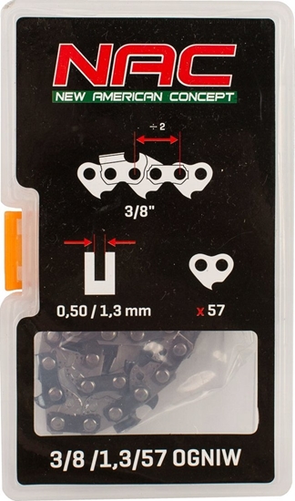 Изображение NAC acuch tncy 16" do pilarki  NAC 57 ogniw 3/8"x1,3