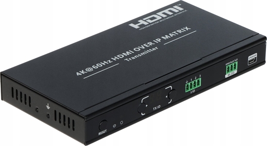Изображение System przekazu sygnau AV NADAJNIK EXTENDERA HDMI-EX122E-TX
