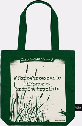 Attēls no Nadwyraz.com Torba baweniana zielona Chrzszcz brzmi..