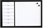Изображение NAGA Magnetisk ugetavle whiteboard 60 x 40 cm dansk Hvid 40x2x60mm (1stk)