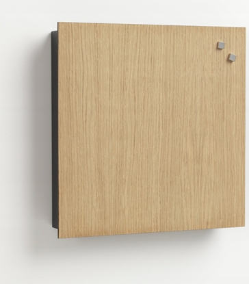 Изображение NAGA Nøgleskab med magnetisk låge i finér eg Eg 30x5x30mm (1stk)