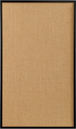 Attēls no NAGA Opslagstavle hessian med ramme i sort MDF 100 x 60 cm Hessian Sort MDF 100x2x60mm (1stk)