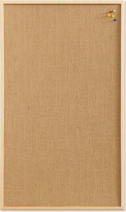 Attēls no NAGA Opslagstavle hessian med træramme 60 x 40 cm Hessian Natur 60x1,5x40mm (1stk)