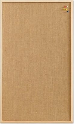 Изображение NAGA Opslagstavle hessian med træramme 80 x 60 cm Hessian Natur 80x1,5x60mm (1stk)