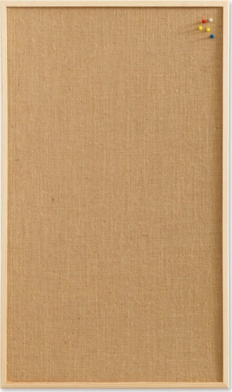 Изображение NAGA Opslagstavle hessian med træramme 80 x 60 cm Hessian Natur 80x1,5x60mm (1stk)