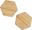 Attēls no NAGA Super Stærke Magneter' hexagonal facon i ege finer 2,5 x 2,8 cm 2 stk. i pakke Eg 10x2x8mm (1stk)
