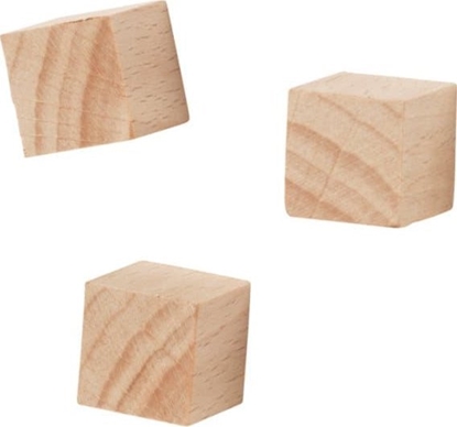 Attēls no NAGA Whiteboard magnet Cube Wood 3 pcs.