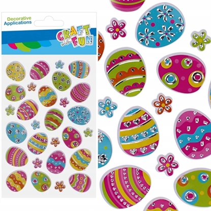 Attēls no NAKLEJ WN PISANKI 3D 28SZT CF 12/288