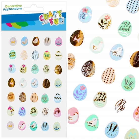 Picture of NAKLEJ WN PISANKI METALC 35SZT 12/288