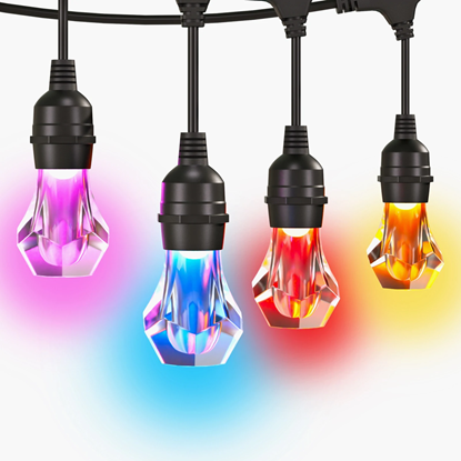 Picture of Nanoleaf Essentials Matter Smart Multicolour Outdoor String Lights Starter Kit 30m|16M+