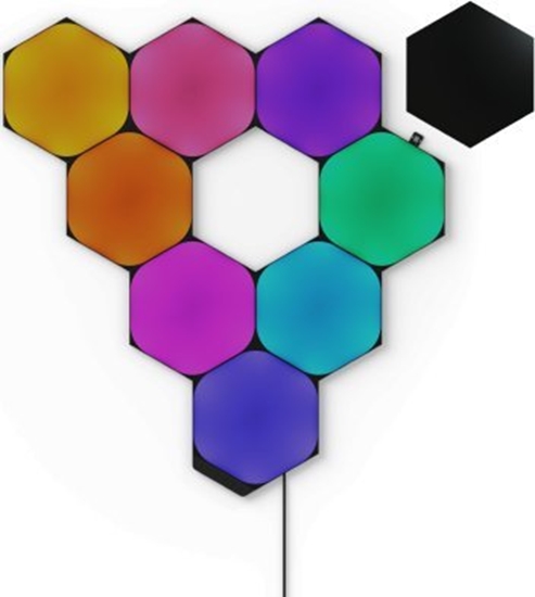 Изображение Nanoleaf | Shapes Black Hexagons Starter Kit (9 panels) | 42 W | WiFi